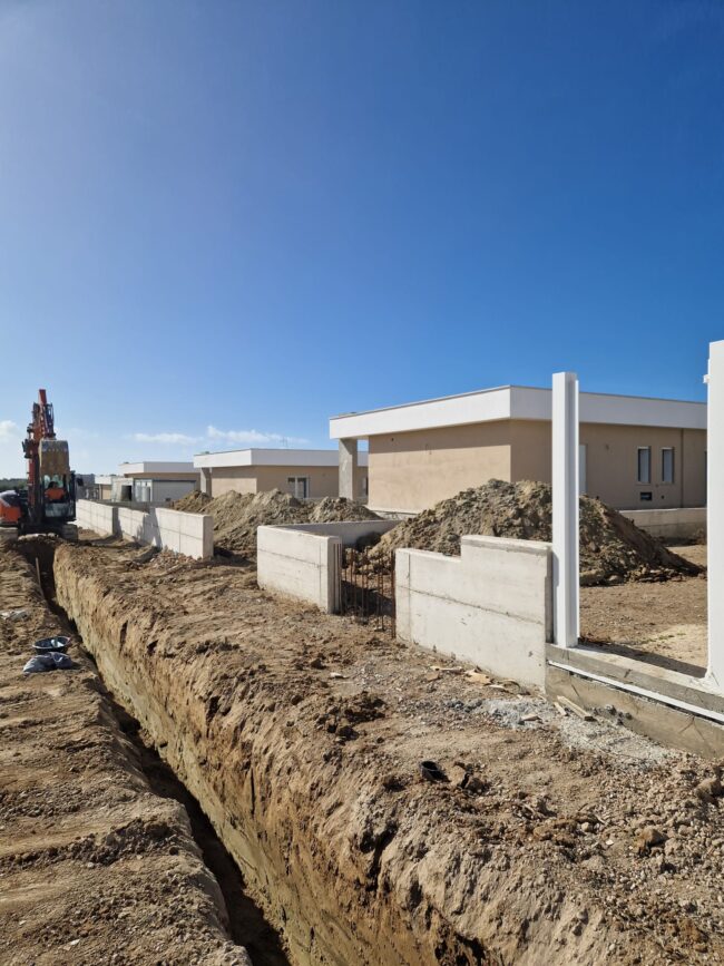 Brick Costruzioni cantiere Via Aranova Roma scavo