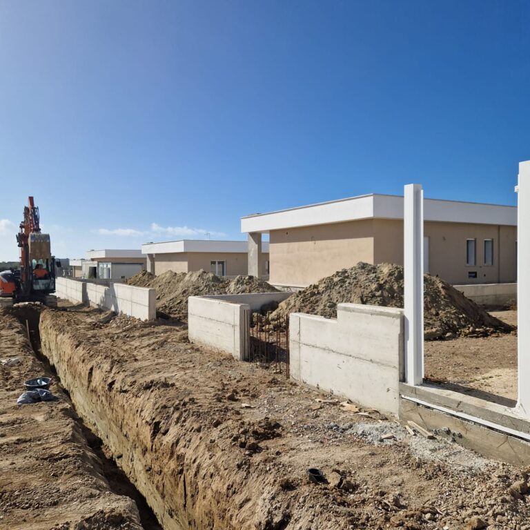 Brick Costruzioni cantiere Via Aranova Roma scavo