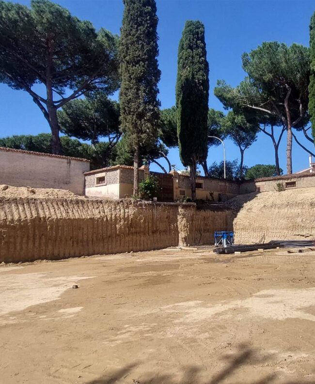 Brick Costruzioni cantiere Via Rech Roma scavo